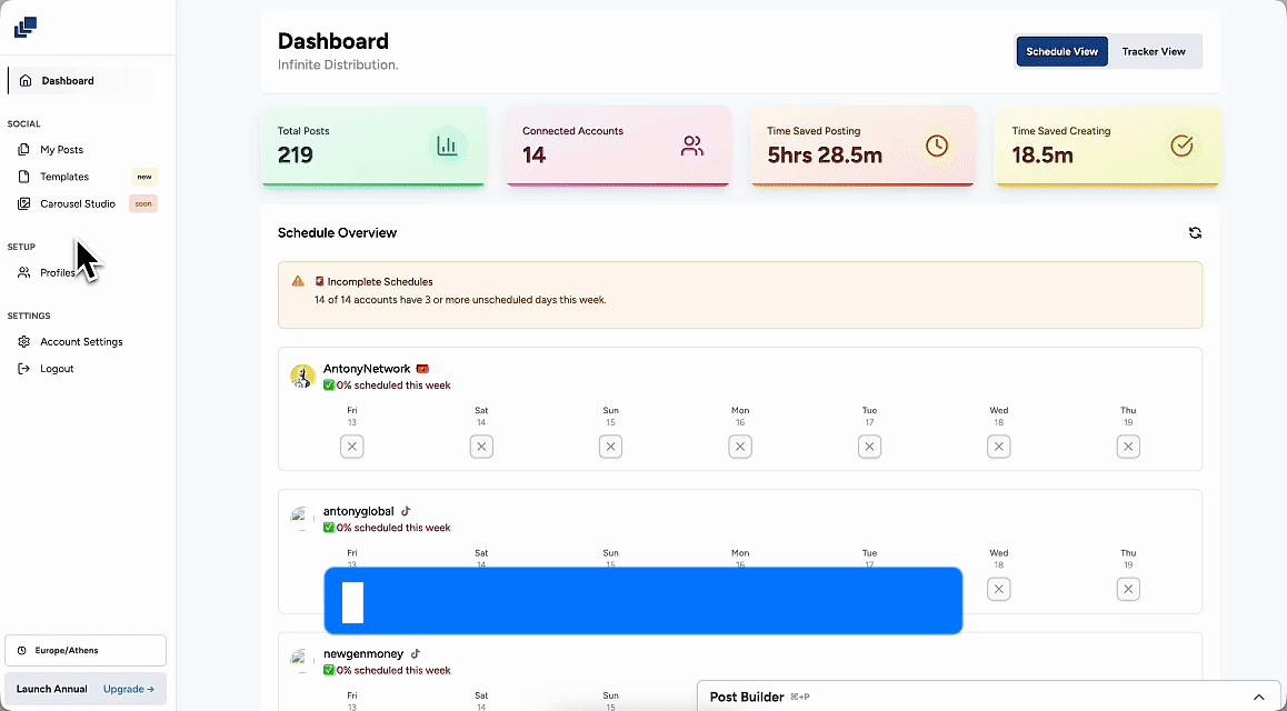 BulletSocial screenshot 2
